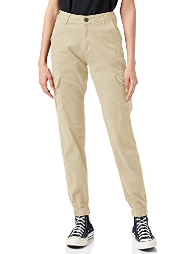 Urban Classics Damen Ladies High Waist Cargo Pants Hose, Concrete, 26 von Urban Classics