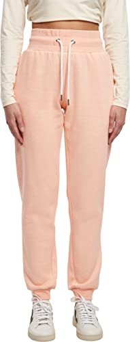 Urban Classics Damen Ladies High Waist Color Sweat Pants, Papaya Melange, 5XL von Urban Classics