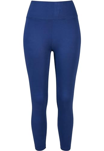 Urban Classics Damen Ladies High Waist Jersey Leggings Yoga Pants, spaceblue, S von Urban Classics