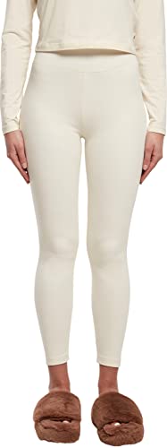 Urban Classics Damen Ladies High Waist Jersey Leggings Yoga Pants, whitesand, L von Urban Classics