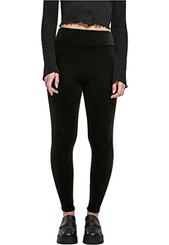 Urban Classics Damen Ladies High Waist Rib Velvet Leggings Yoga Pants, Schwarz, XS EU Urban Classics Damen Ladies High Waist Rib Velvet Leggings Yoga Pants, Schwarz, XS EU von Urban Classics