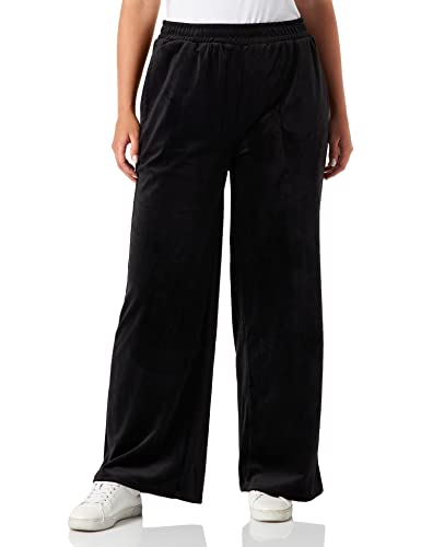 Urban Classics Damen TB4530-Ladies High Waist Straight Velvet Sweatpants Trainingshose, Black, S von Urban Classics