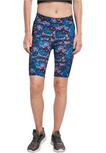 Urban Classics Damen Ladies High Waist Tech Cycle Yoga-Shorts, digital duskviolet camo, 4XL Urban Classics Damen Ladies High Waist Tech Cycle Yoga-Shorts, digital duskviolet camo, 4XL von Urban Classics