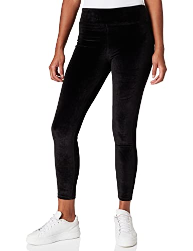 Urban Classics Damen Ladies High Waist Velvet Leggings, Black, XXL von Urban Classics