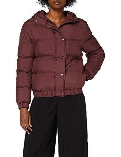 Urban Classics Damen Ladies Hooded Puffer Jacket Jacke, Cherry, L von Urban Classics