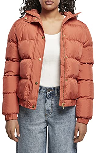 Urban Classics Damen TB1756-Ladies Hooded Puffer Jacket Jacke, redearth, 3XL von Urban Classics