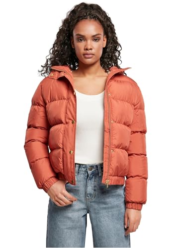 Urban Classics Damen Jacke Ladies Hooded Puffer Jacket redearth L von Urban Classics