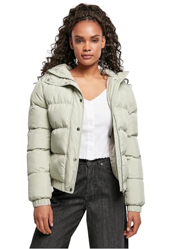 Urban Classics Damen Jacke Ladies Hooded Puffer Jacket softsalvia XL von Urban Classics