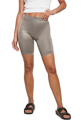 Urban Classics Ladies Imitation Leather Cycle Shorts, Asphalt, M Urban Classics Ladies Imitation Leather Cycle Shorts, Asphalt, M von Urban Classics