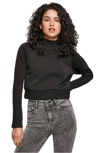 Urban Classics Ladies Interlock Short Turtleneck Crew Black M von Urban Classics