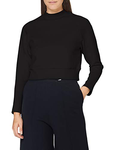 Urban Classics Damen TB3782-Ladies Interlock Short Turtleneck Crew Sweatshirts, Black, M von Urban Classics