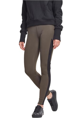 Urban Classics Damen Ladies Jacquard Camo Striped Leggings Leggings, per Pack Mehrfarbig (Darkolive/blackcamo 01471), W27(Herstellergröße: S) von Urban Classics