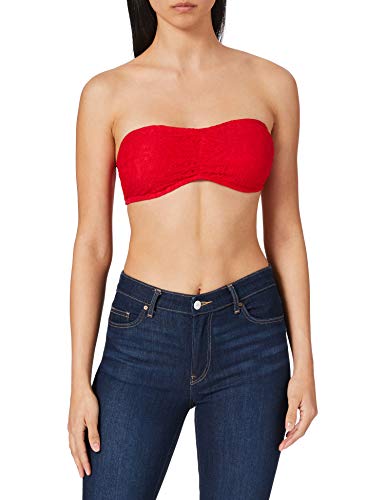 Urban Classics Damen TB586-Ladies Laces Bandeau Top, Rot (Red 00199), M von Urban Classics