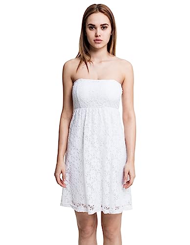 Urban Classics Damen Ladies Laces Dress Kleid, White, XL von Urban Classics