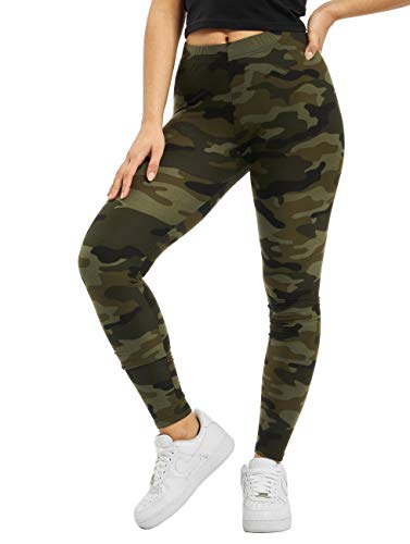 Urban Classics Damen Ladies Camo Leggings, wood camo, XL von Urban Classics