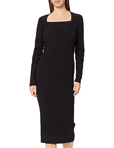 Urban Classics Damen TB4526-Ladies Long Knit Dress Kleid, Black, M von Urban Classics