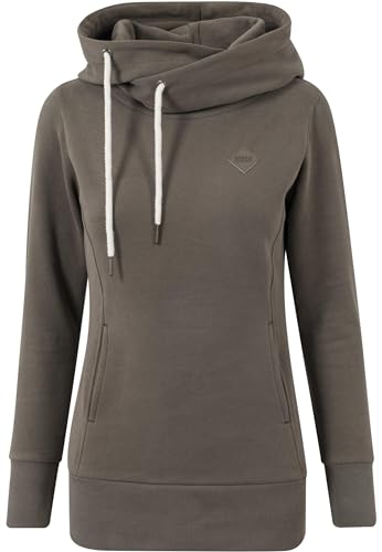 Urban Classics Damen Kapuzenpullover Ladies Long Logopatch Hoody, Gr. Small, Grün (Olive 176) von Urban Classics