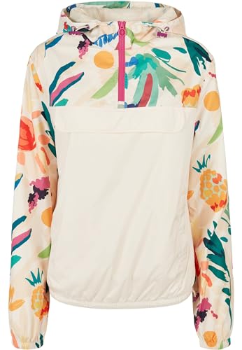 Urban Classics Damen Ladies Mixed Pull Over Jacket whitesandfruity, XS von Urban Classics