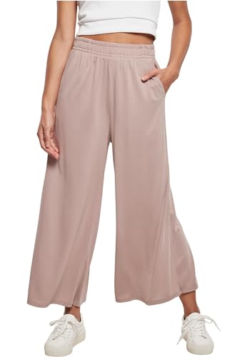 Urban Classics Damen Hose Ladies Modal Culotte, lässige Marlene Hose für Frauen, 3/4 Länge, mit Gummibund, Größen XS-5XL von Urban Classics