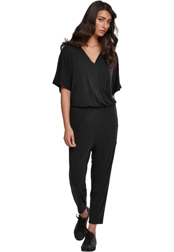 Urban Classics Damen Ladies Modal Jumpsuit Jumpsuit, per Pack Schwarz (Black 00007), Small (Herstellergröße: S) von Urban Classics