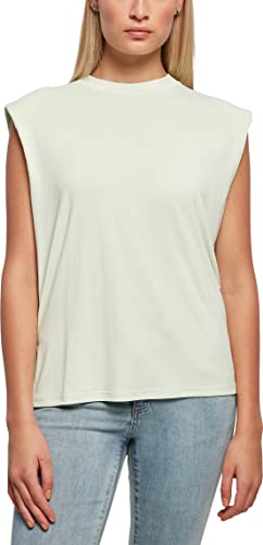 Urban Classics Damen Ladies Modal Padded Shoulder Tank T-Shirt, lightmint, XL von Urban Classics