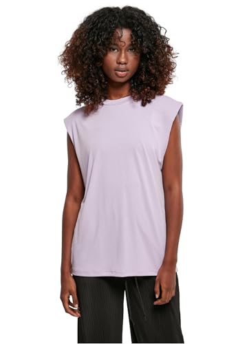 Urban Classics Damen Ladies Modal Padded Shoulder Tank T-Shirt, lilac, XS Urban Classics Damen Ladies Modal Padded Shoulder Tank T-Shirt, lilac, XS von Urban Classics