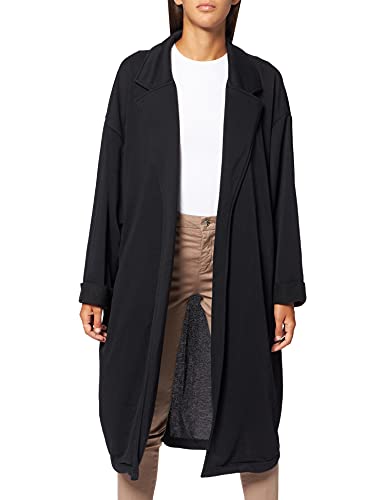 Urban Classics Damen TB4534-Ladies Modal Terry Oversized Coat Kapuzenpullover, Black, M/L von Urban Classics