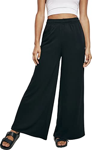 Urban Classics Damen TB4381-Ladies Modal Terry Wide Leg Sweatpants Hose, Black, 4XL von Urban Classics