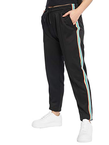 Urban Classics Damen Shorts Ladies Multicolor Side Taped Track Pants Shorts, Schwarz, Größe: S von Urban Classics