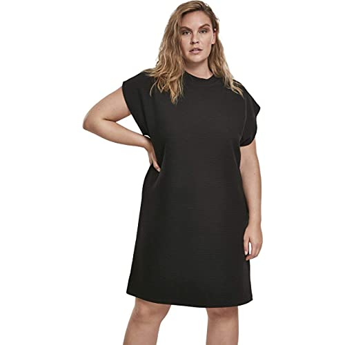 Urban Classics Damen Ladies Naps Terry Extended Shoulder Dress Kleid, Black (Black 00007), L von Urban Classics