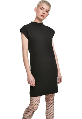 Urban Classics Damen Ladies Naps Terry Extended Shoulder Dress Kleid, Black (Black 00007), M von Urban Classics