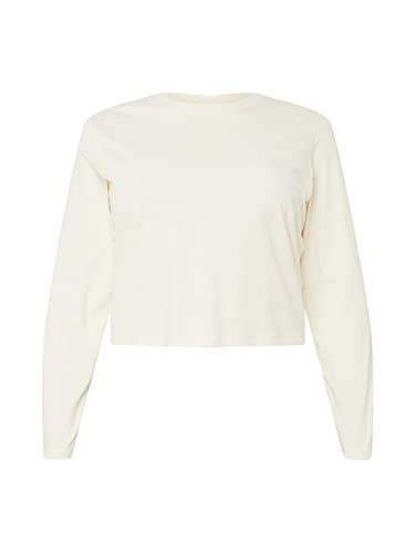 Urban Classics Damen TB4535-Ladies Organic Cropped Longsleeve T-Shirt, whitesand, L von Urban Classics