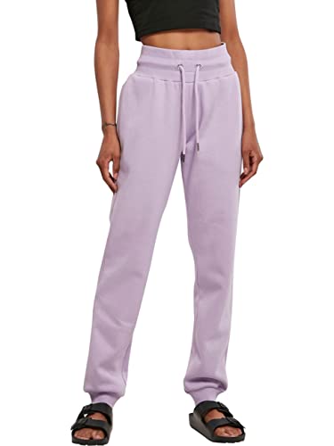 Urban Classics Damen Ladies Organic High Waist Sweat Pants Trainingshose, Lila, L EU von Urban Classics