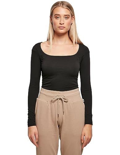 Urban Classics Damen Ladies Organic Longsleeve Body T-Shirt, Black, M Urban Classics Damen Ladies Organic Longsleeve Body T-Shirt, Black, M von Urban Classics