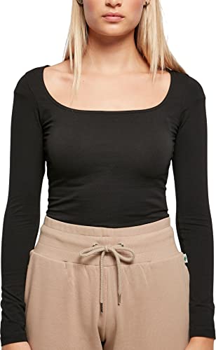 Urban Classics Damen Ladies Organic Longsleeve Body T-Shirt, Black, S von Urban Classics