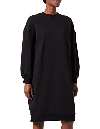 Urban Classics Damen Ladies Organic Oversized Midi Crewneck Dress Kleid, Schwarz, S EU von Urban Classics