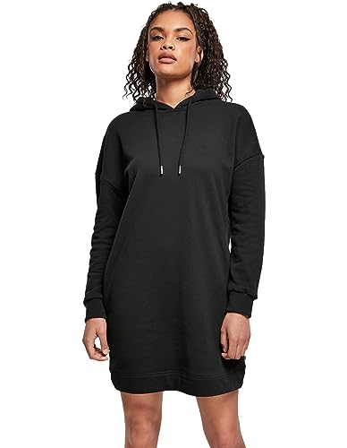 Urban Classics Damen Ladies Organic Oversized Terry Hoody Dress Kleid, Black, 5XL von Urban Classics