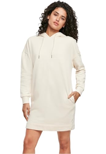 Urban Classics Damen Ladies Organic Oversized Terry Hoody Dress Kleid, whitesand, M von Urban Classics