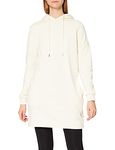 Urban Classics Damen Ladies Organic Oversized Terry Hoody Dress Kleid, whitesand, XS von Urban Classics