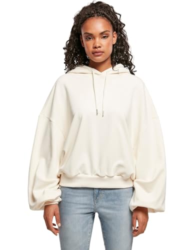 Urban Classics Damen TB4084-Ladies Organic Oversized Terry Hoody Kapuzenpullover, whitesand, XL/XXL von Urban Classics