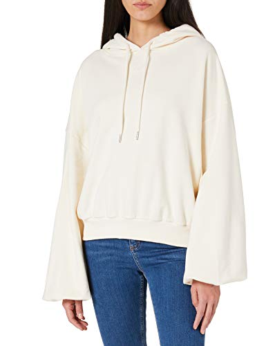 Urban Classics Damen TB4084-Ladies Organic Oversized Terry Hoody Kapuzenpullover, whitesand, XL/XXL von Urban Classics