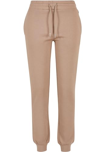 Urban Classics Damen Ladies Organic Slim Sweat Pants, softtaupe, 5XL von Urban Classics