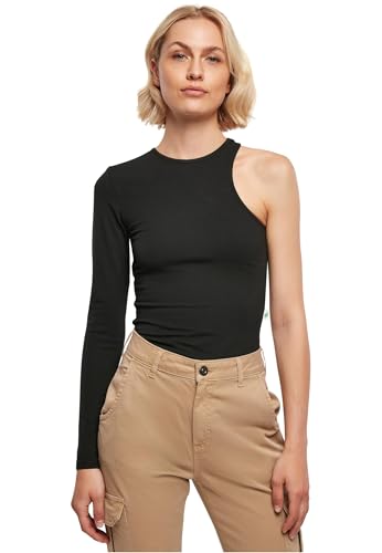 Urban Classics Damen Ladies Organic Stretch Asymmetric Body, Schwarz, L EU von Urban Classics
