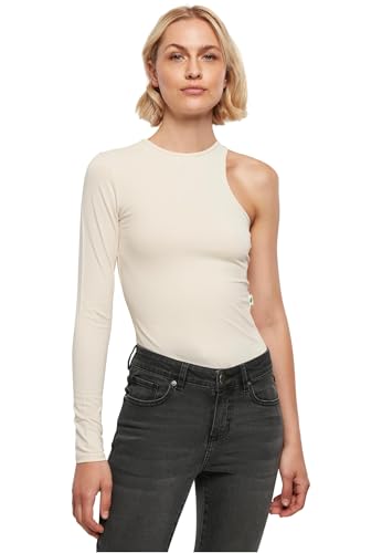 Urban Classics Damen Ladies Organic Stretch Asymmetric Body whitesand, L von Urban Classics