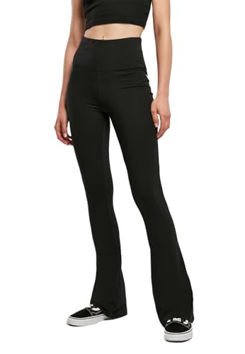 Urban Classics Damen Ladies Organic Stretch Jersey Bootcut Leggings Yoga Pants, Schwarz, XS EU Urban Classics Damen Ladies Organic Stretch Jersey Bootcut Leggings Yoga Pants, Schwarz, XS EU von Urban Classics