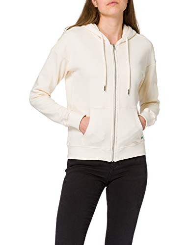 Urban Classics Damen Ladies Organic Terry Zip Hoody Strickjacke, Whitesand, 5XL von Urban Classics