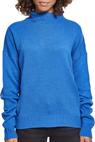 Urban Classics Damen TB2358-Ladies Oversize Turtleneck Sweater Sweatshirt, Blau (Brightblue 01434), Small von Urban Classics
