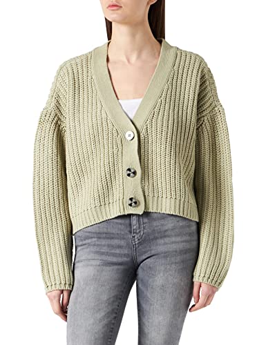 Urban Classics Damen Ladies Oversized Cardigan Strickjacke, softsalvia, 4XL von Urban Classics