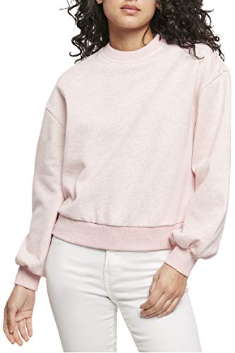 Urban Classics Damen Ladies Oversized Color Crewneck Pullover, pink Melange, L von Urban Classics