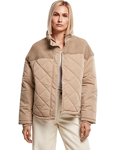 Urban Classics Damen Ladies Oversized Diamond Quilt Puffer Jacket Jacke, softtaupe, 3XL von Urban Classics